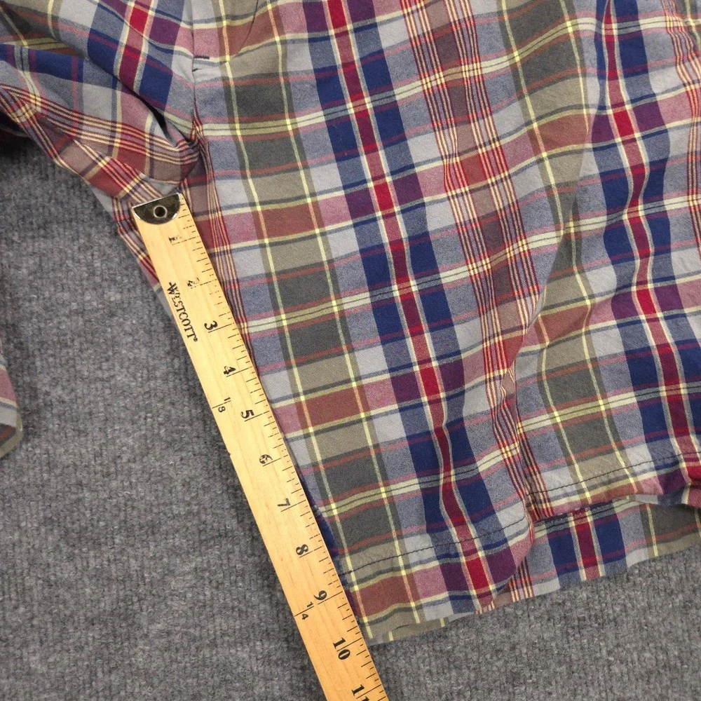 Polo Ralph Lauren Shorts Mens 40 Madras Plaid Chino Preppy Casual 10